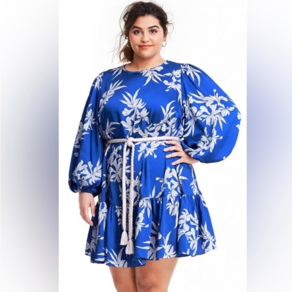 Floral Blue Dress